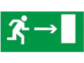 Направление к эвакуационному выходу направо. Знак Е03 100*200
