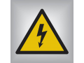 Опасность поражения электрическим током. Знак W08 100*100